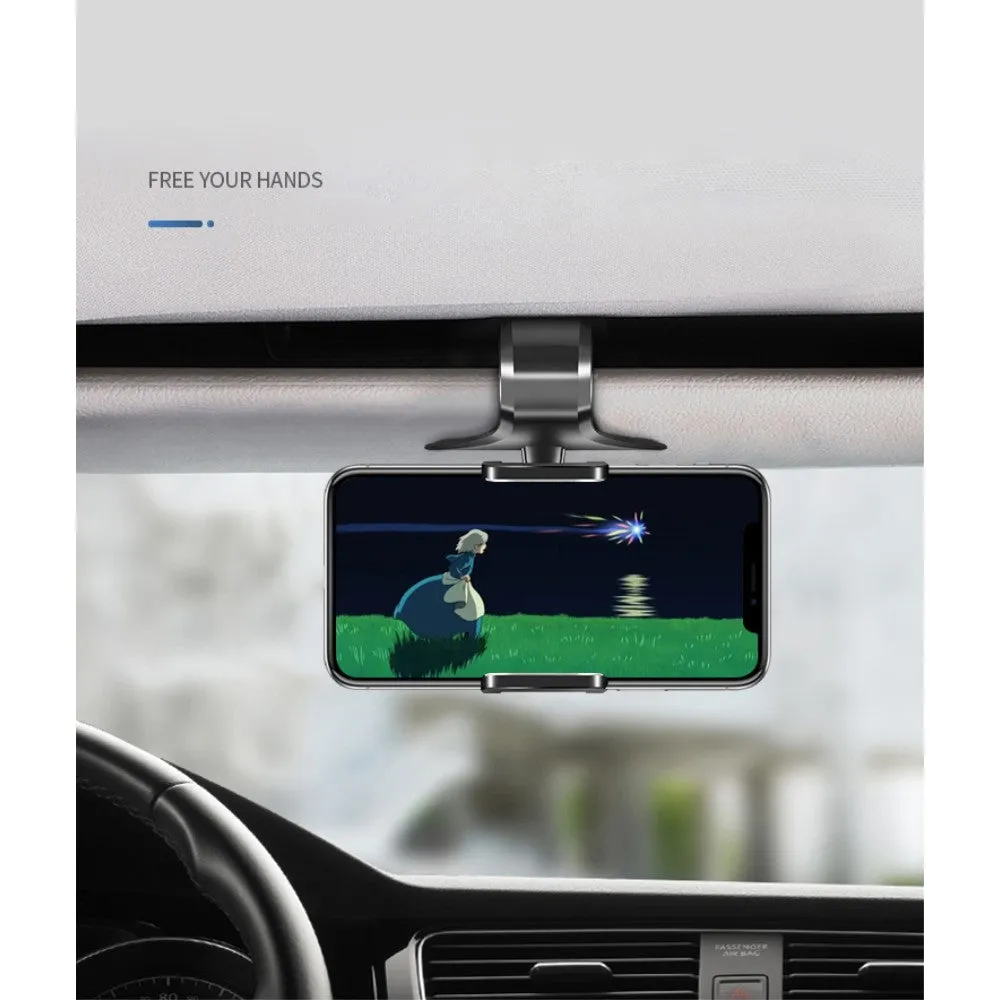 3 in 1 Car GPS Smartphone Holder: Dashboard / Visor Clamp   AC Grid Clip for Verykool Fusion I2 - Black