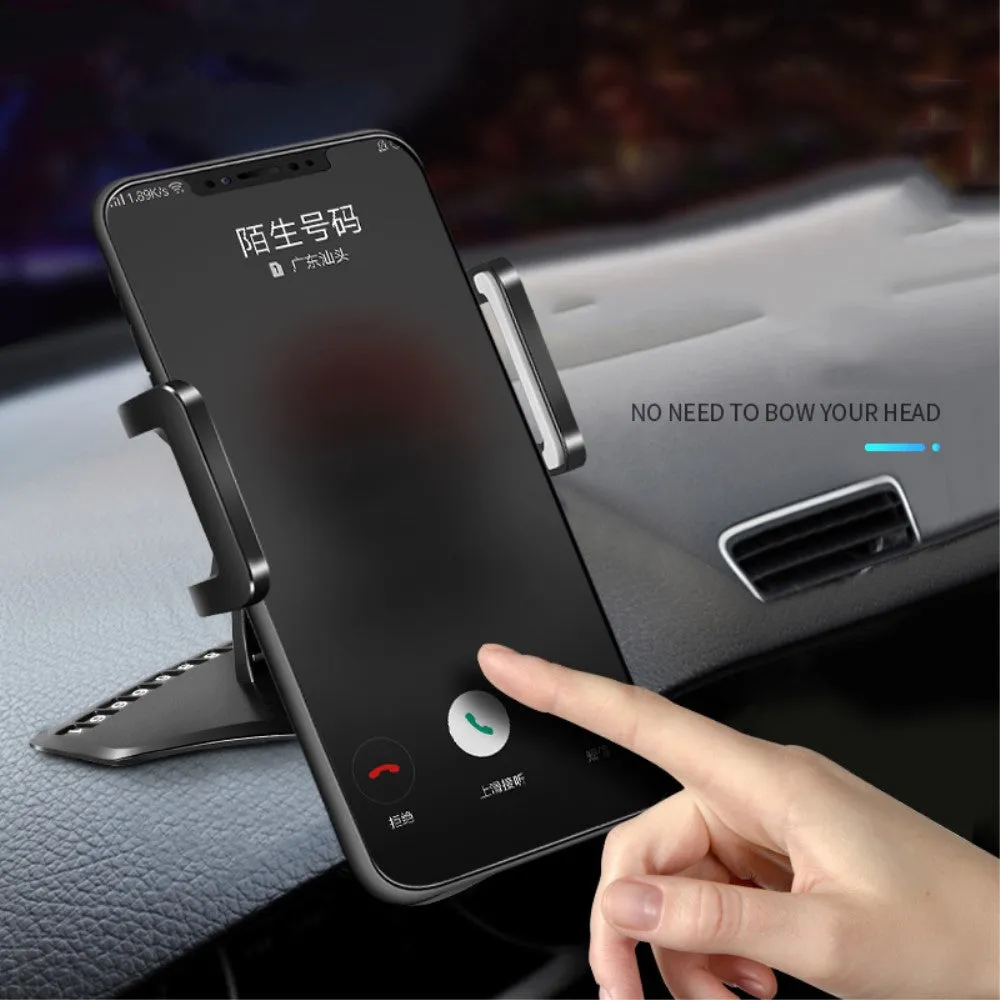 3 in 1 Car GPS Smartphone Holder: Dashboard / Visor Clamp   AC Grid Clip for Verykool Fusion I2 - Black