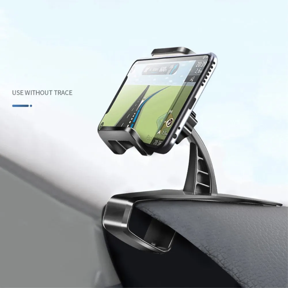 3 in 1 Car GPS Smartphone Holder: Dashboard / Visor Clamp   AC Grid Clip for Verykool Fusion I2 - Black