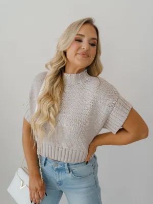 Abigail Sweater Top - H.Grey