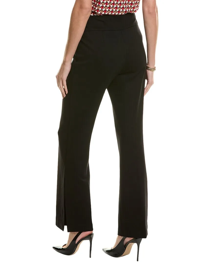 Anne Klein High-Rise Slit Boot Pant