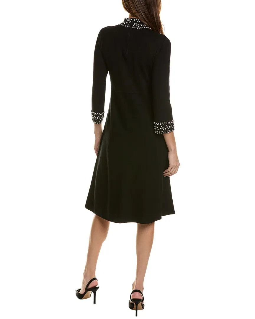 Anne Klein Mock Neck Sweaterdress
