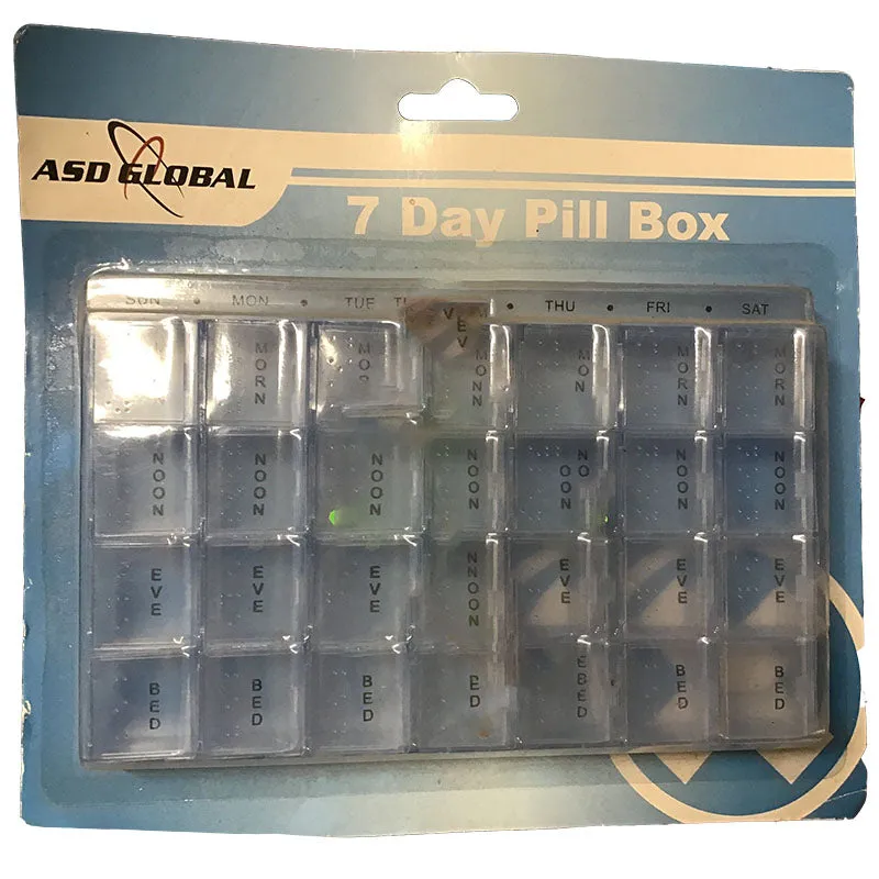 ASD Global 7 Day Pill Box