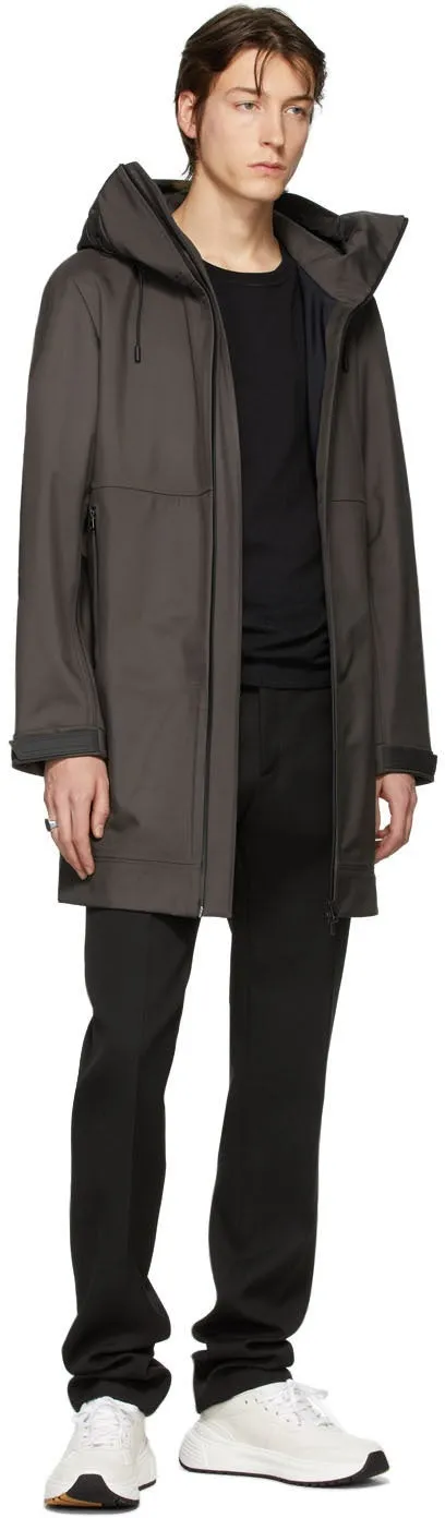 Bottega Veneta Grey Zip-Up Coat