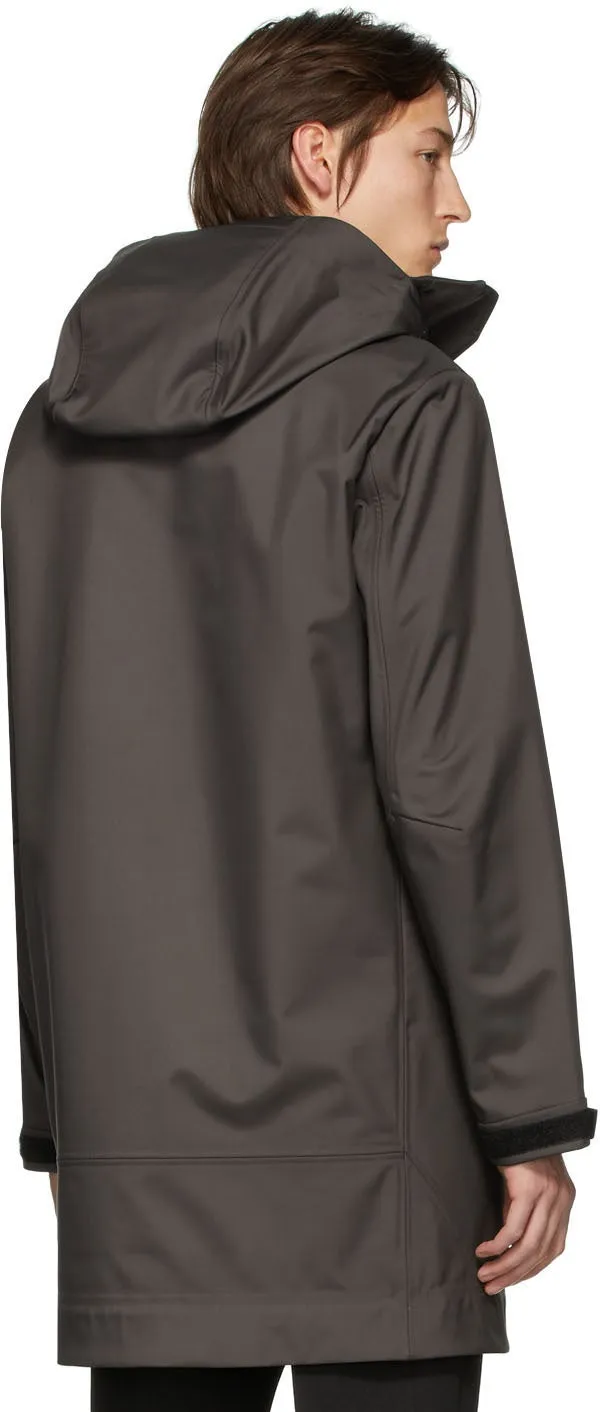 Bottega Veneta Grey Zip-Up Coat