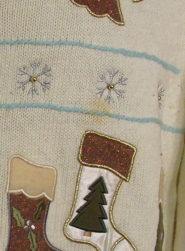 Cheap Holy Angel Festive Ugly Christmas Sweater