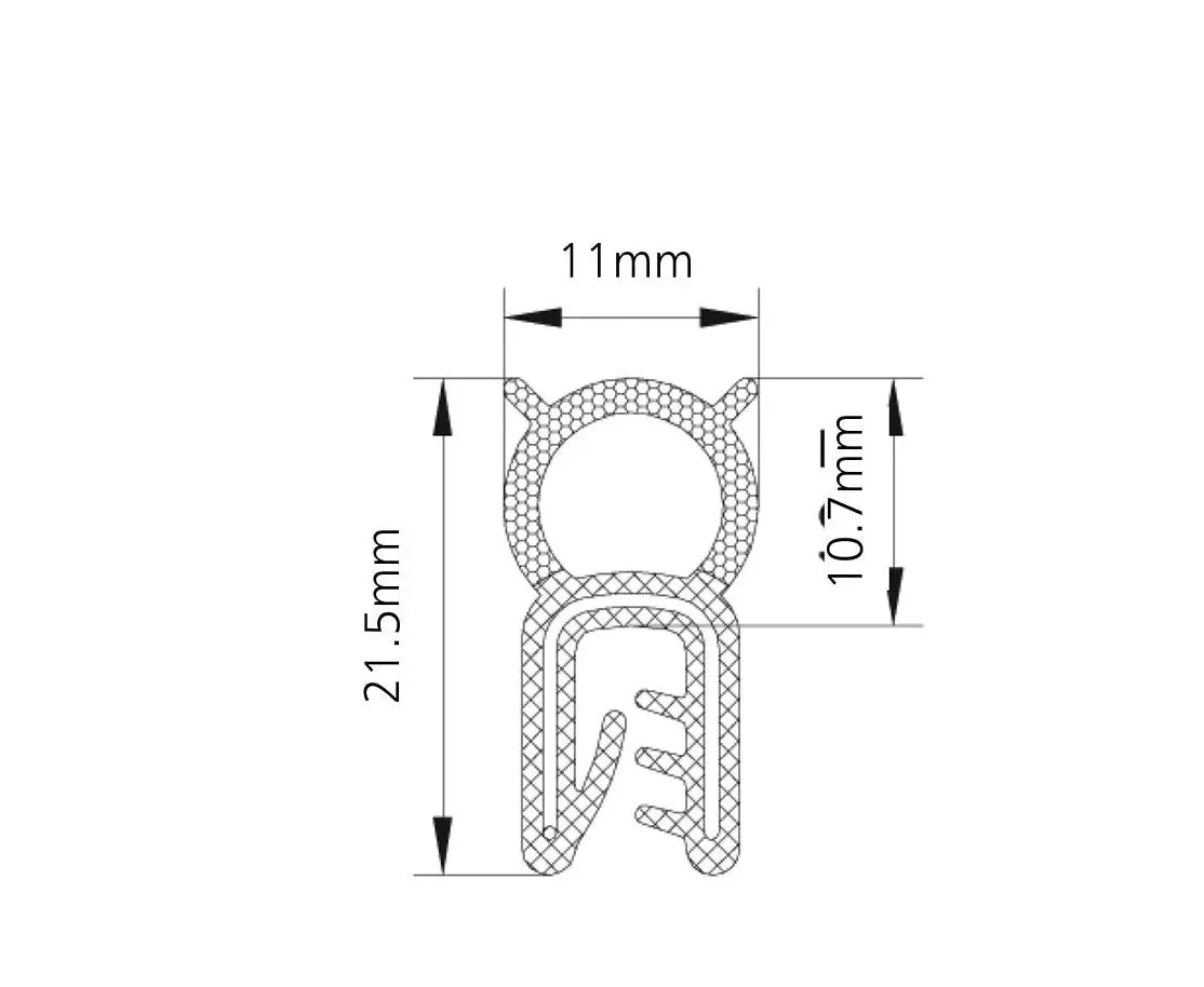 COR 2263 EPDM Top Seal with Self Grip Seal