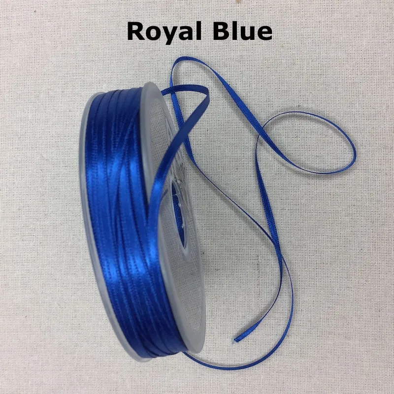 Double Face Satin Ribbon - 3mm - Various Colors