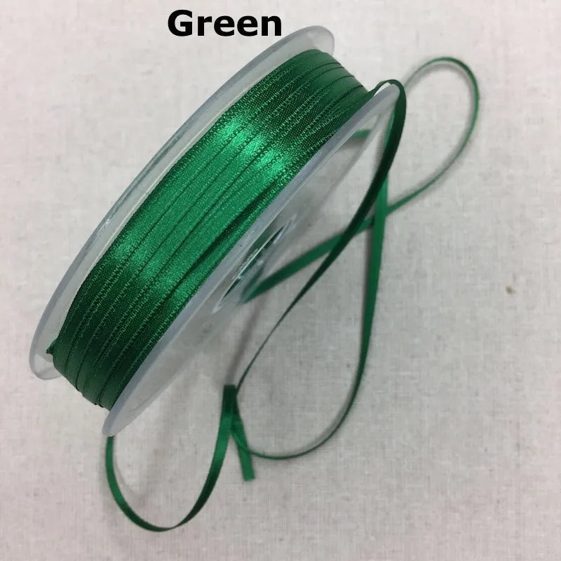 Double Face Satin Ribbon - 3mm - Various Colors