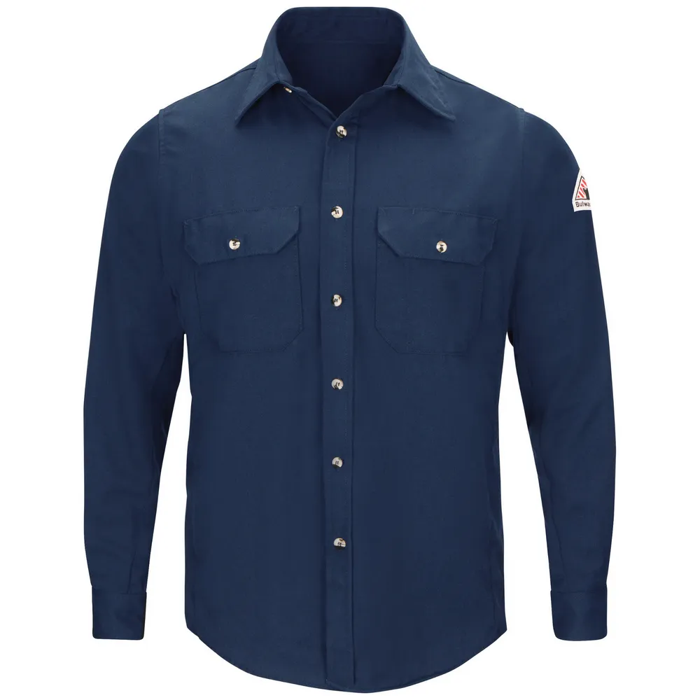 FR LIGHTWEIGHT UNIFORM SHIRT - NV-Navy | Bulwark SMU4
