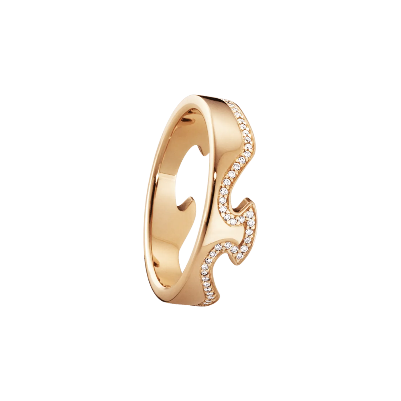 Fusion Diamond End Ring - Rose Gold - 20000625