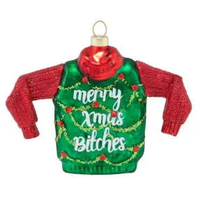 Merry Xmas Bitches Sweater Ornament