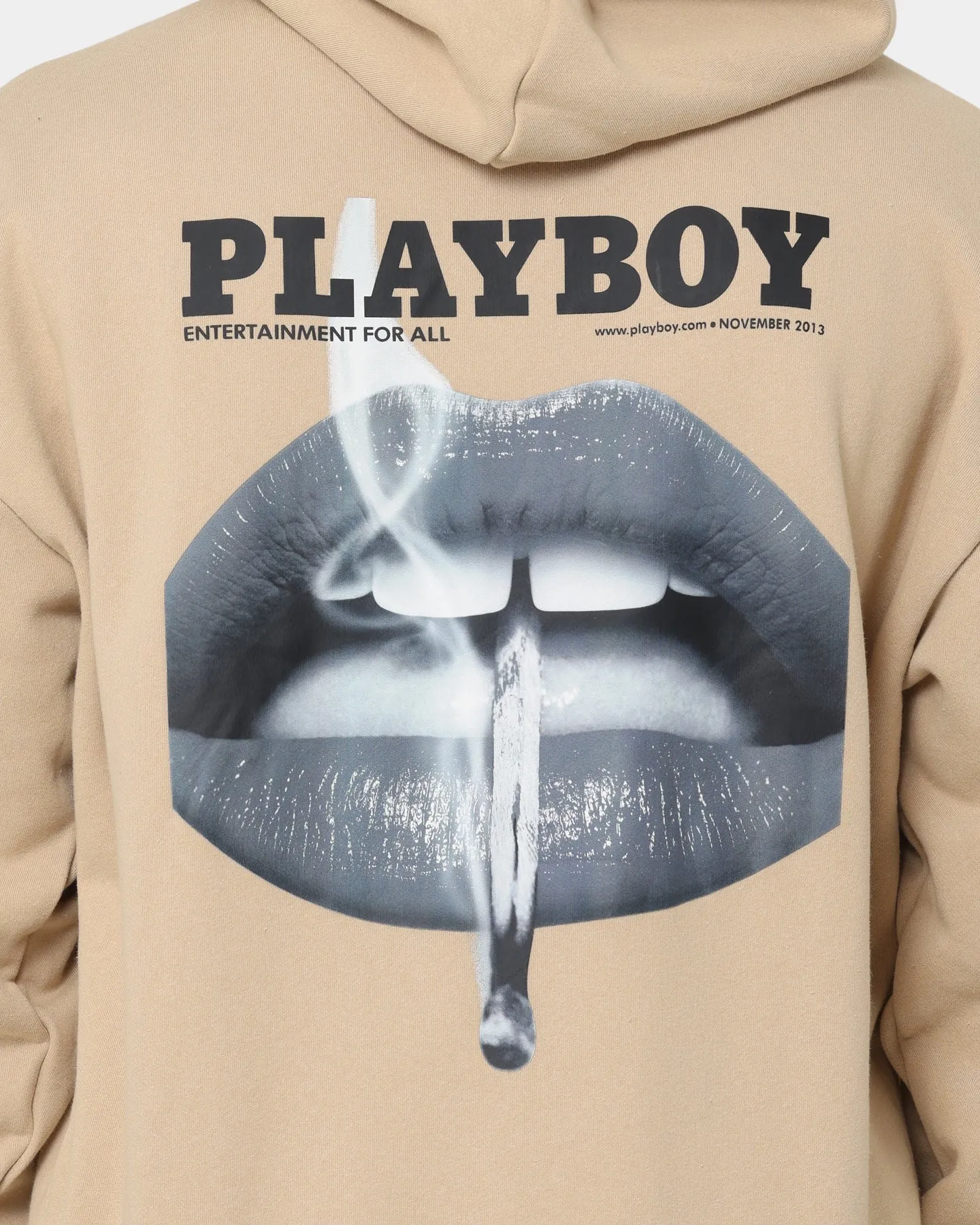 Playboy November 2013 Monotone Hoodie Tan