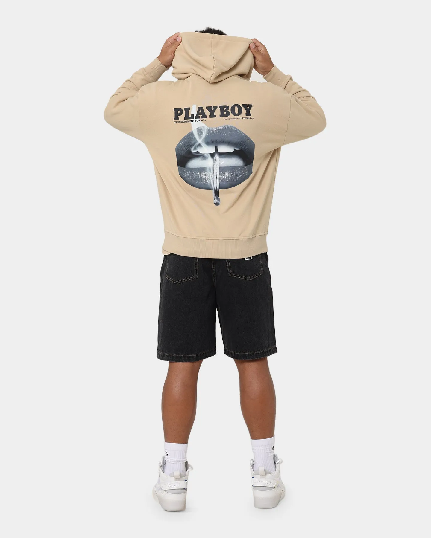 Playboy November 2013 Monotone Hoodie Tan