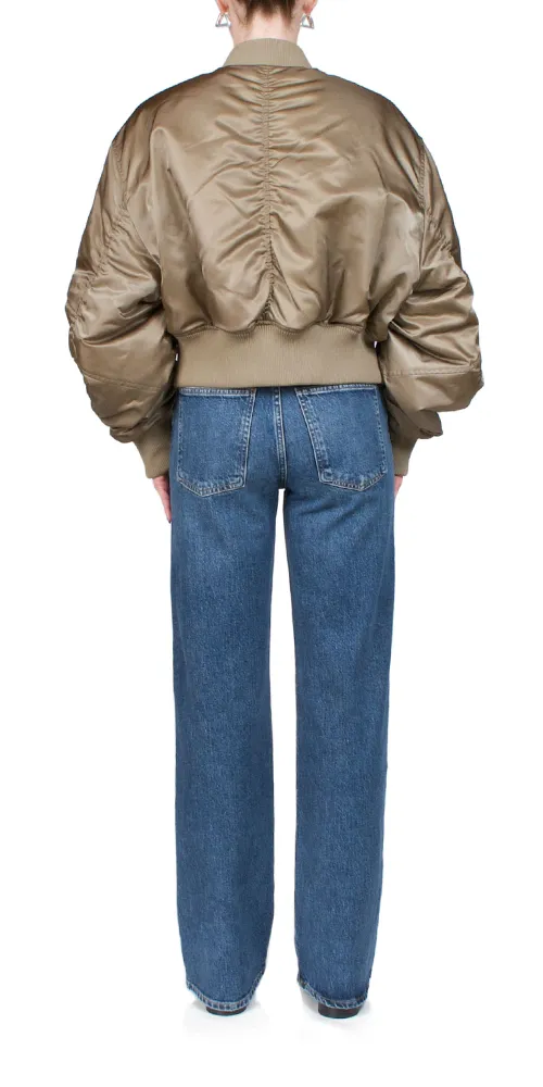 Shoreditch Ski Club x AGOLDE Jett Bomber Jacket Sage