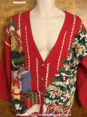 Tree with Presents Tacky Xmas Party Sweater