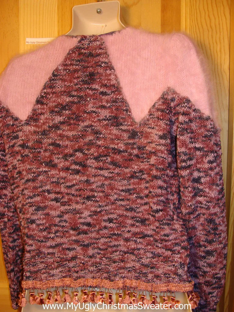 Ugly Christmas Sweater Party Hanukkah Sweater  Vintage 80s (j131)